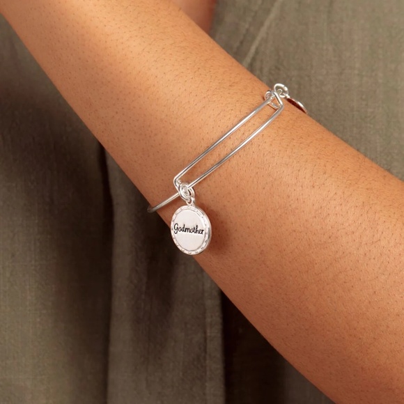 ALEX AND ANI, Godmother, 'My Guardian Angel' Charm Bangle - Picture 1 of 3